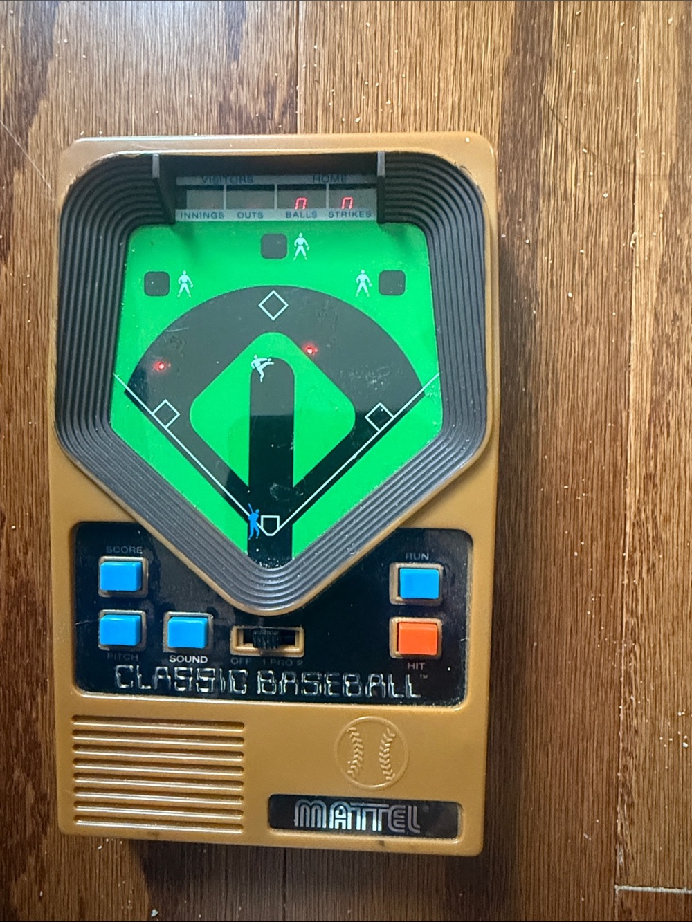 Vintage Mattel Classic Baseball Electronic Handheld Game Tested Works